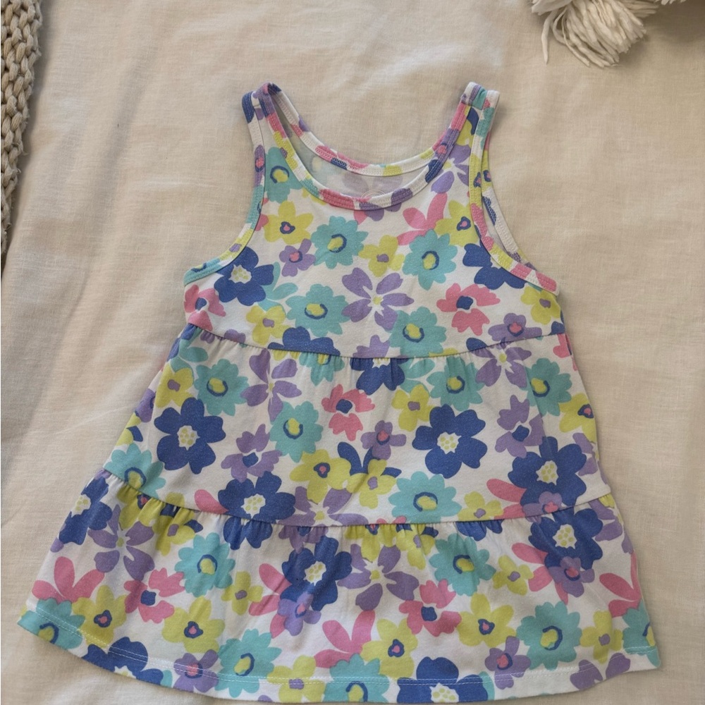Wonder Nation Multicolor Floral Tank Top